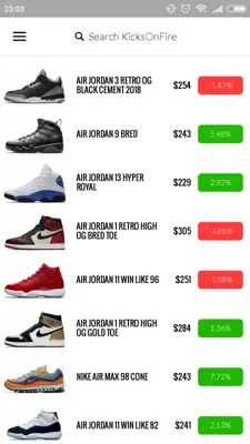 KicksOnFire android App screenshot 11